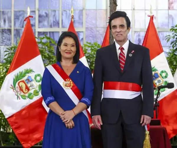 Canciller Carlos Espá y Keiko Fujimori | Foto: Gobierno de Perú.