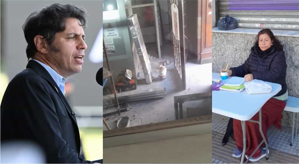 Gobernador Axel Kicillof y el desalojo de Casa Sandra en La Plata
