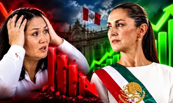 Desplome de la aprobación de Keiko Fujimori a 28.3 por ciento según Bloomberg y caída en el ranking regional de presidentes.